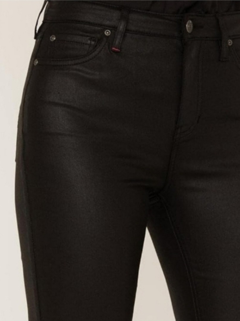 IDYLLWIND By Miranda Lambert Women Mid Rise Coated Velvet Black Jeans Size 4